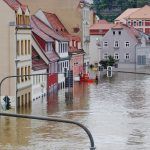 Flooded businesses and shops