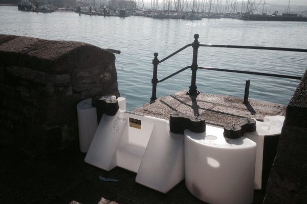 Plymouth flood defence barrier Plymouth using the Floodstop flood defence barrier